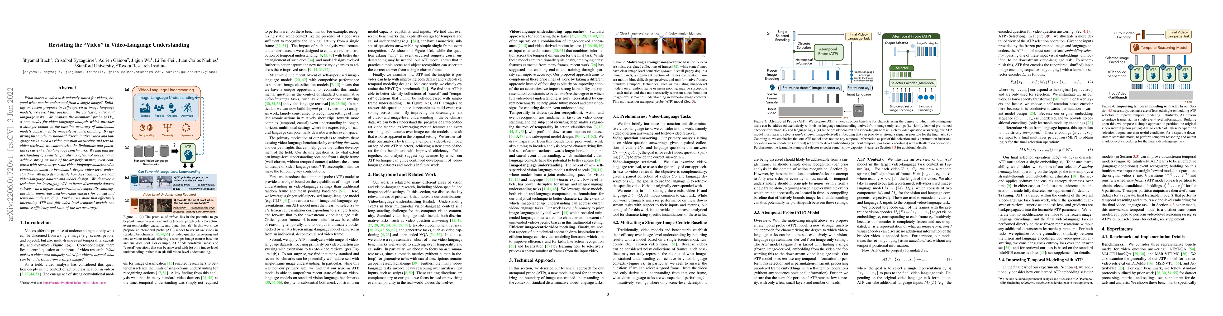 Thumbnail for Revisiting the "Video" in Video-Language Understanding