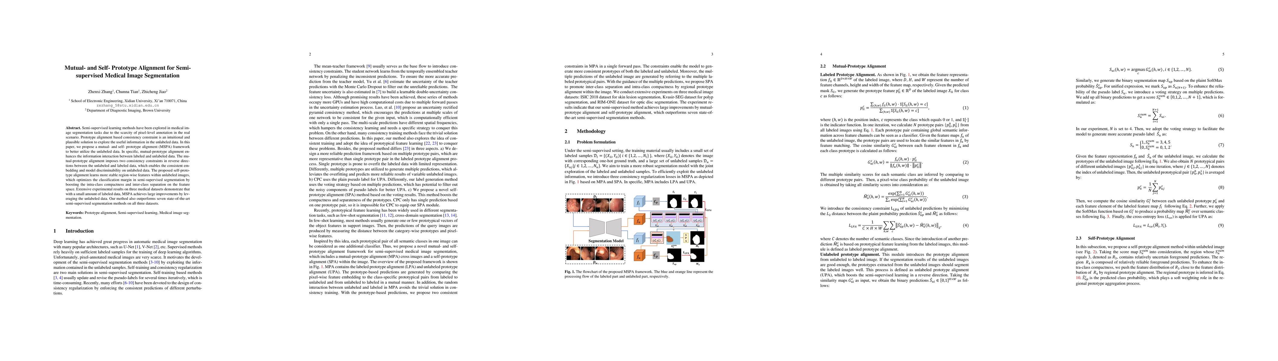 Thumbnail for Mutual- and Self- Prototype Alignment for Semi-supervised Medical Image
  Segmentation