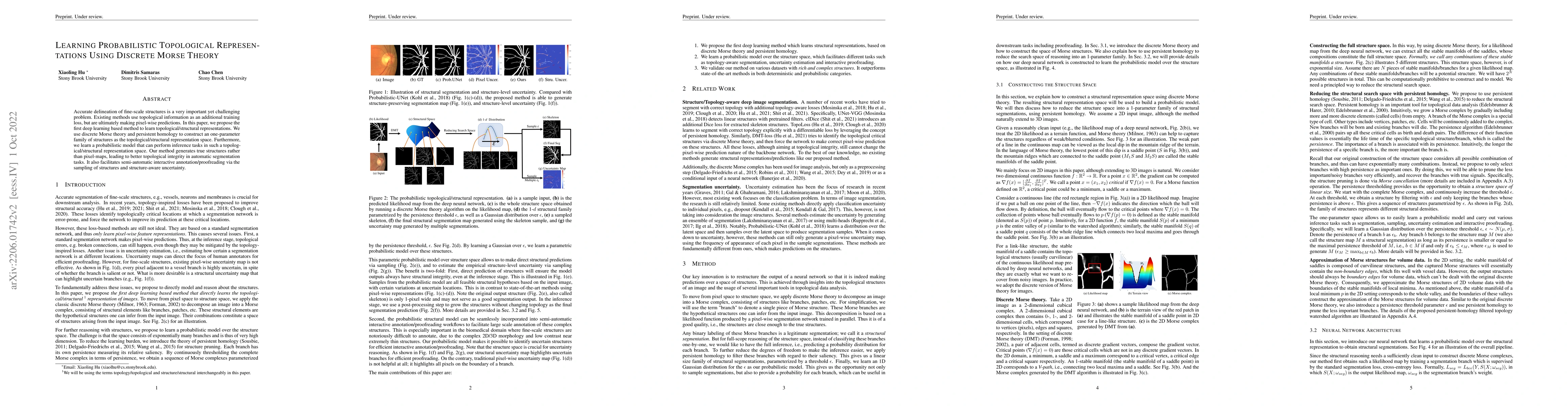 Thumbnail for Learning Probabilistic Topological Representations Using Discrete Morse
  Theory