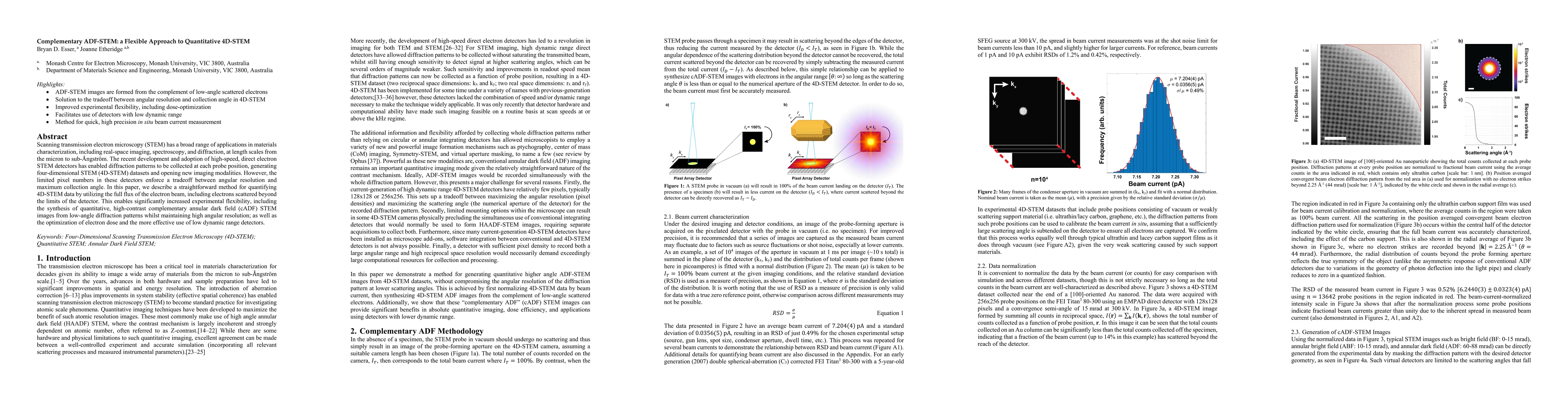 Thumbnail for Complementary ADF-STEM: a Flexible Approach to Quantitative 4D-STEM