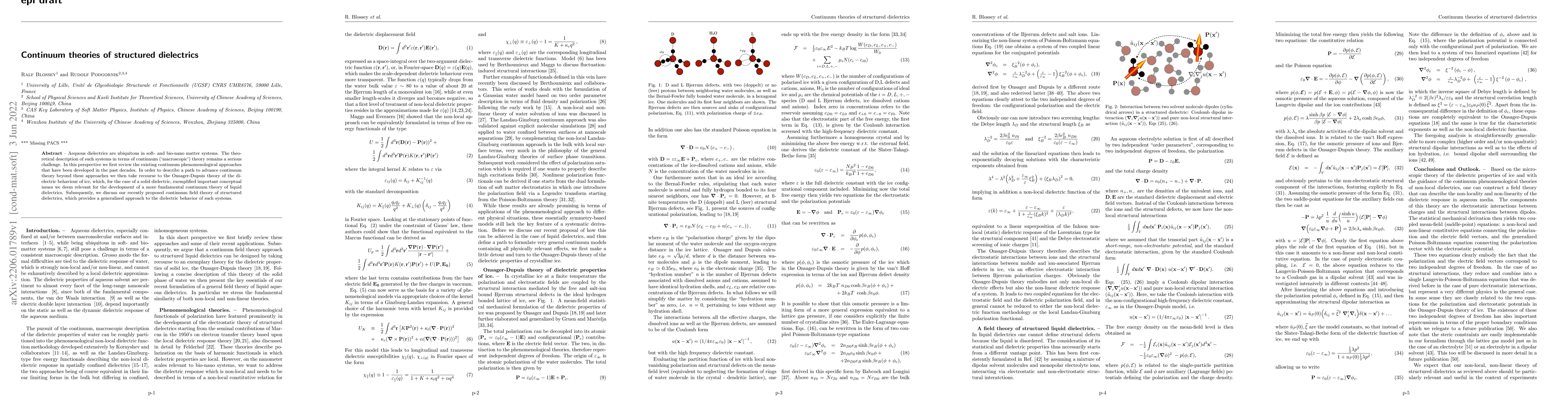 Thumbnail for Continuum theories of structured dielectrics