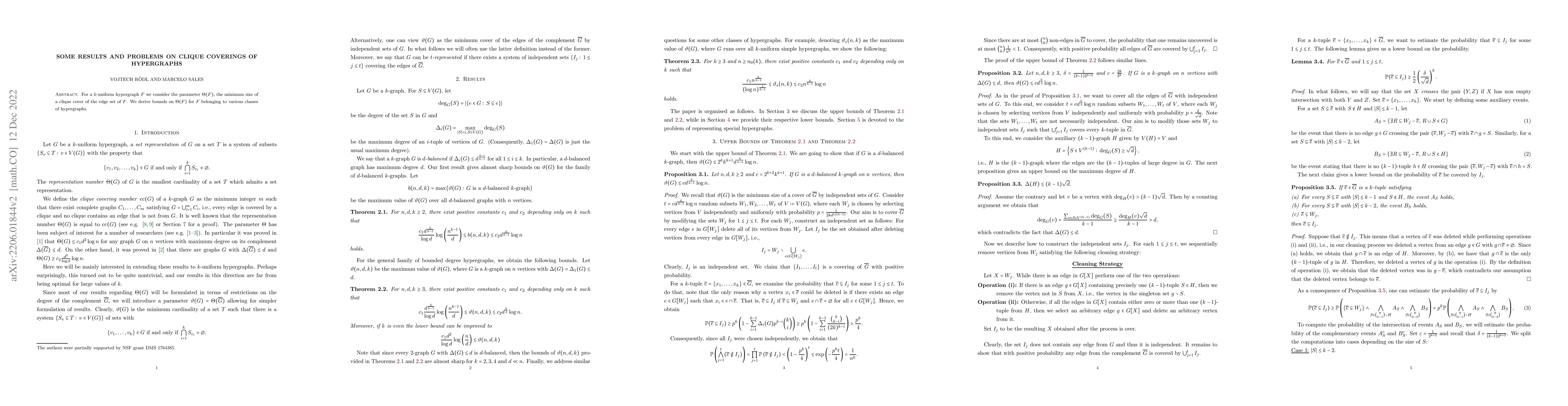 Thumbnail for Some results and problems on clique coverings of hypergraphs