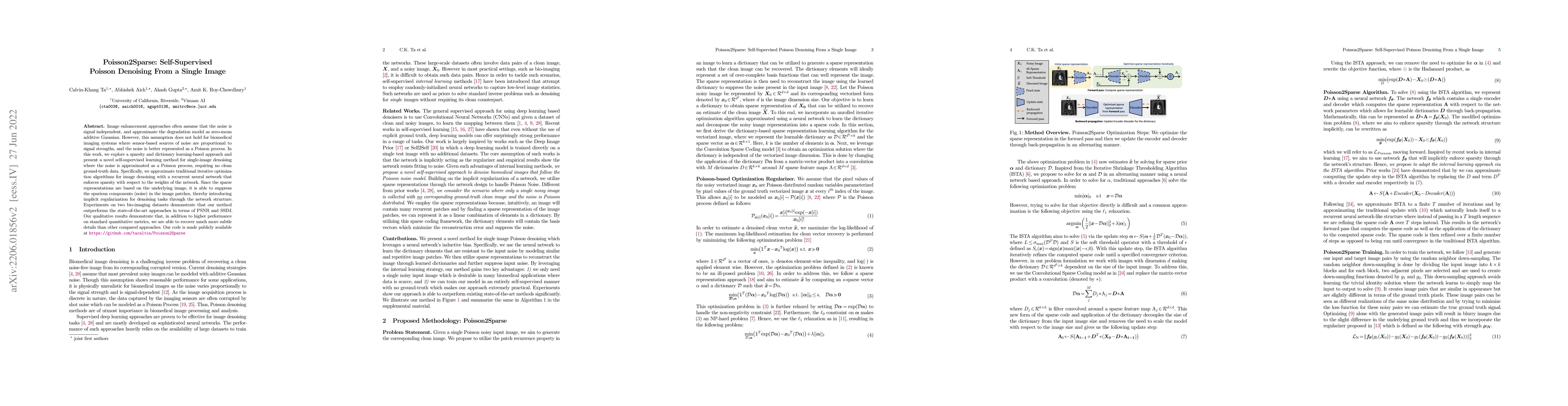 Thumbnail for Poisson2Sparse: Self-Supervised Poisson Denoising From a Single Image