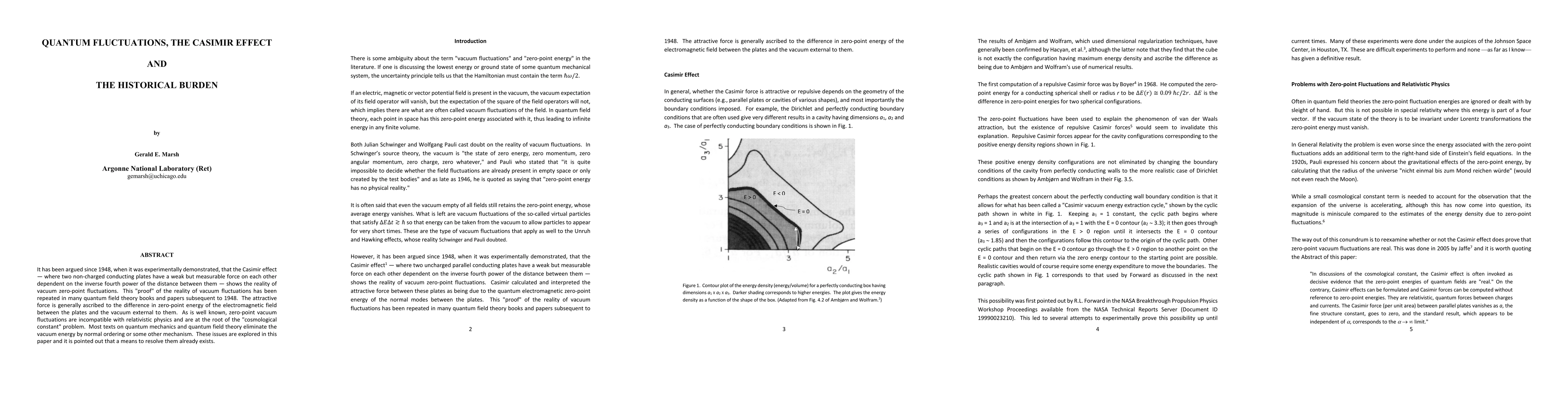 Thumbnail for Quantum Fluctuations, The Casimir Effect and The Historical Burden