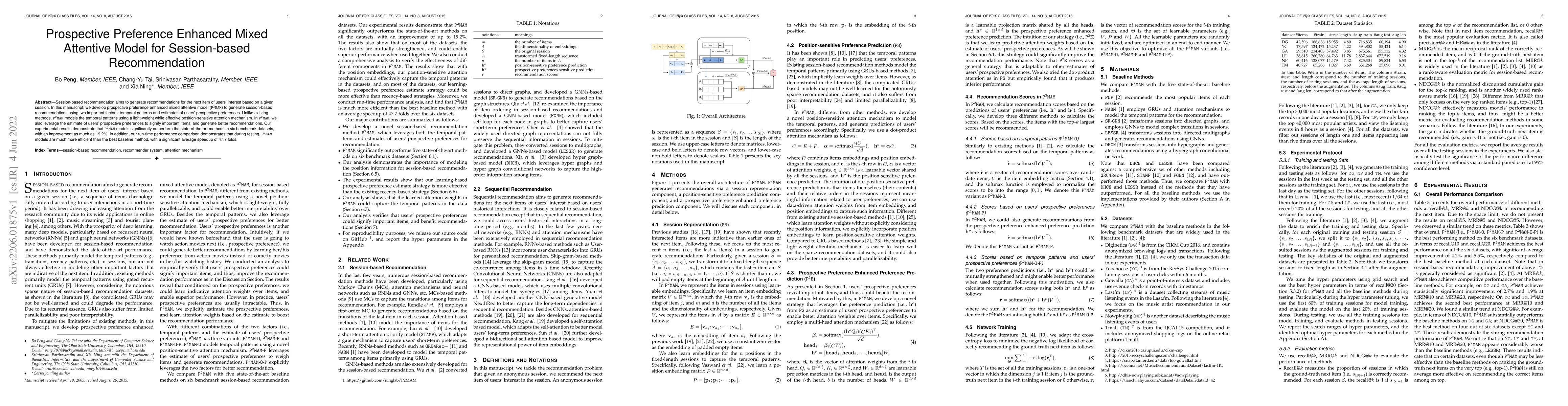 Thumbnail for Prospective Preference Enhanced Mixed Attentive Model for Session-based
  Recommendation