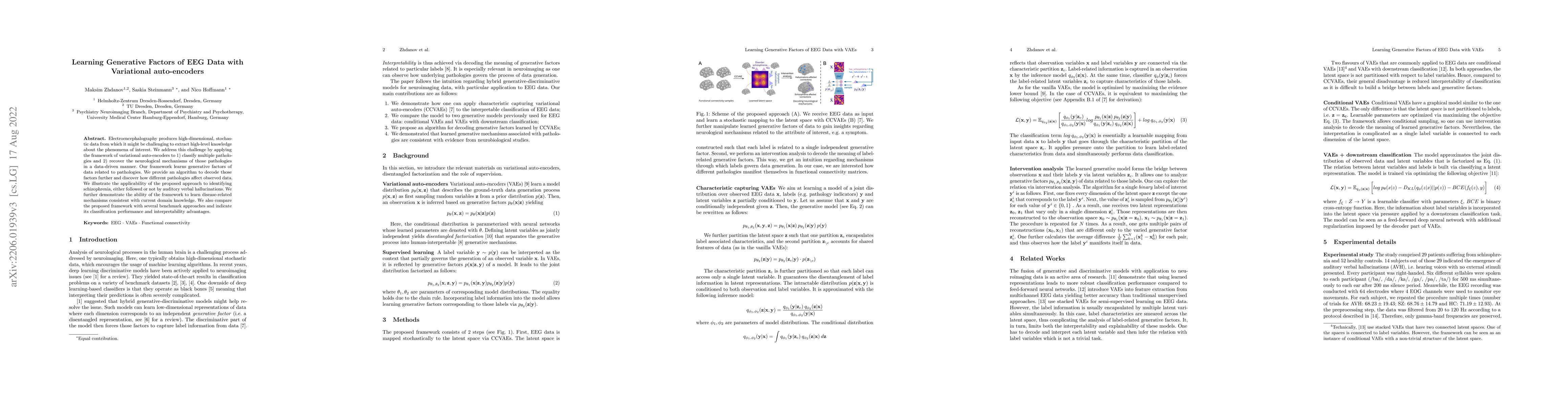 Thumbnail for Learning Generative Factors of EEG Data with Variational auto-encoders