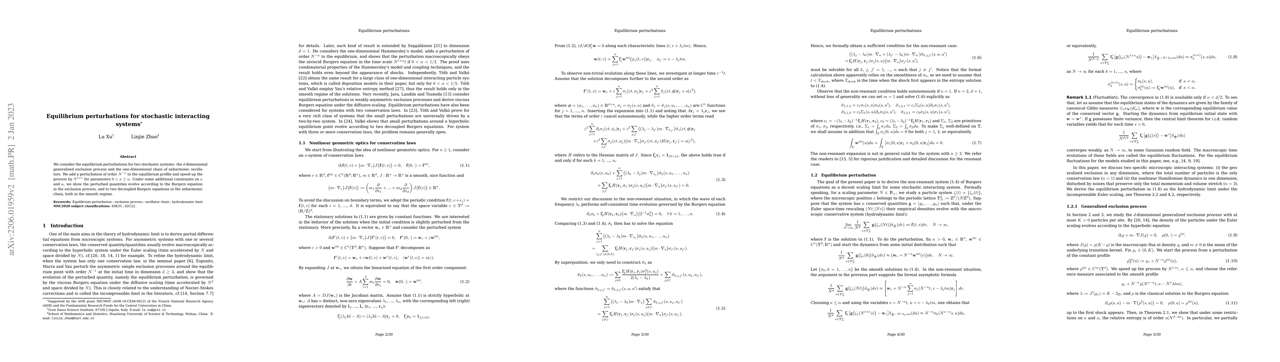 Thumbnail for Equilibrium perturbations for stochastic interacting systems