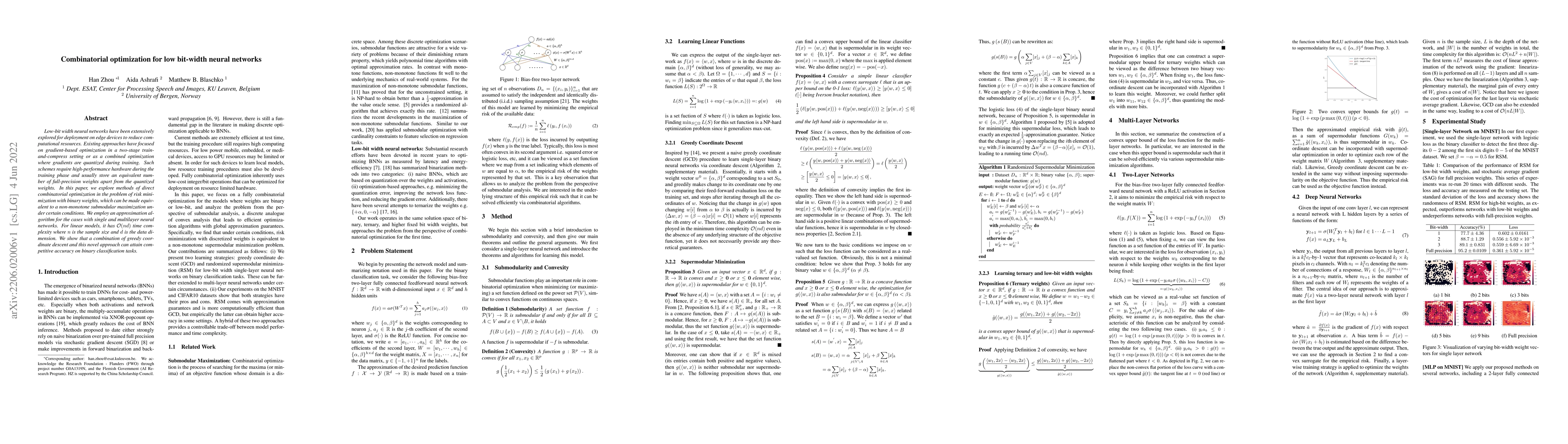 Thumbnail for Combinatorial optimization for low bit-width neural networks