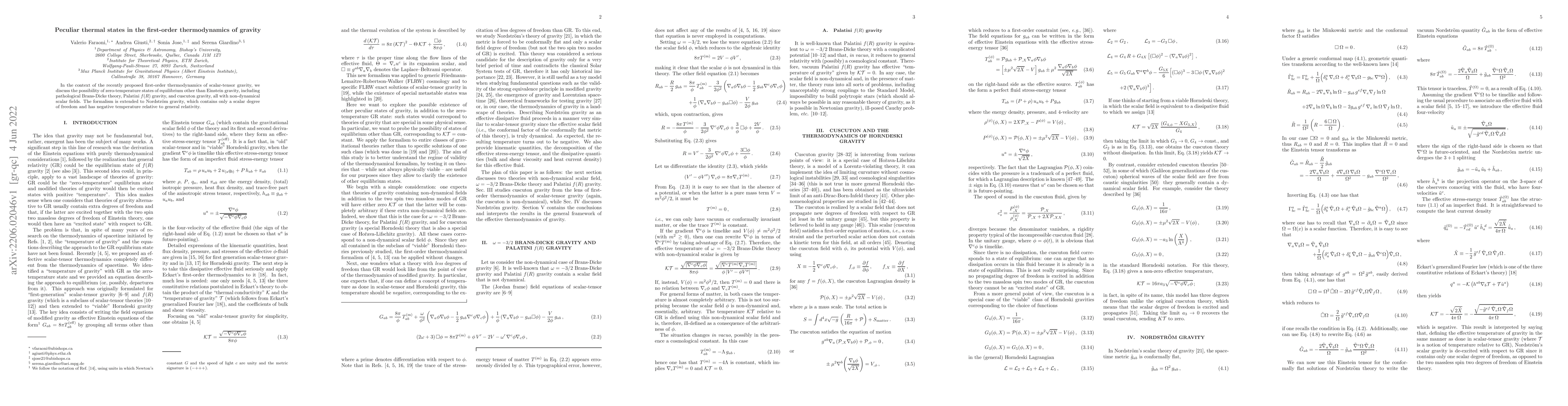 Thumbnail for Peculiar thermal states in the first-order thermodynamics of gravity