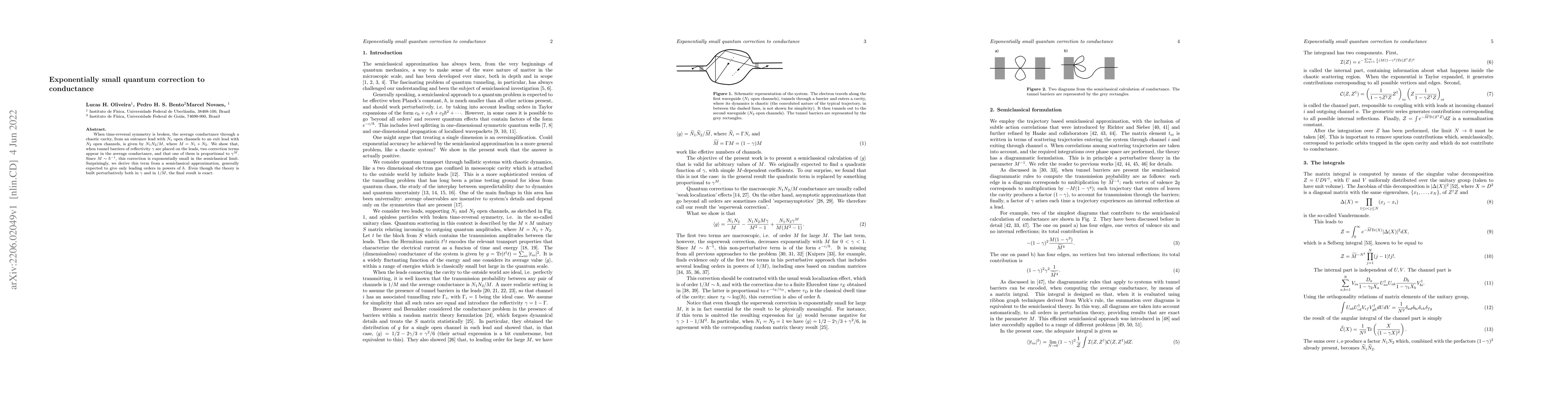 Thumbnail for Exponentially small quantum correction to conductance