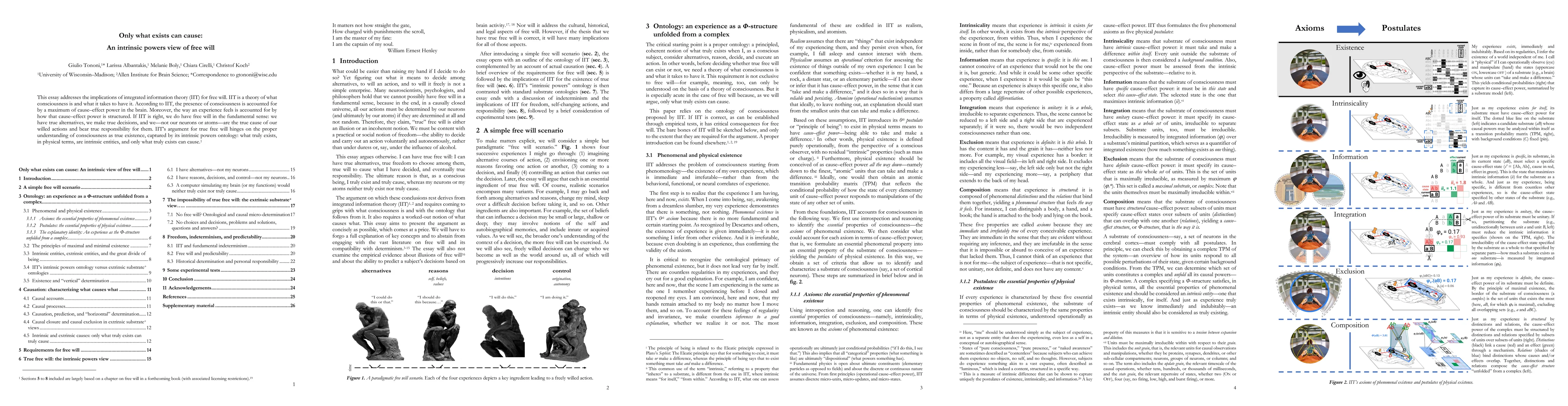 Thumbnail for Only what exists can cause: An intrinsic view of free will