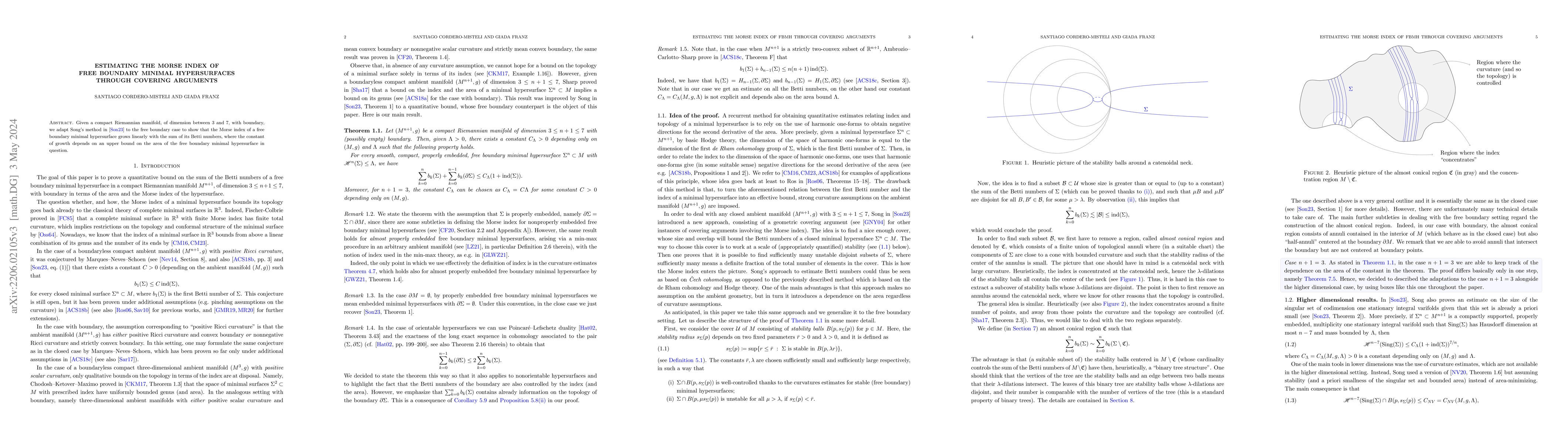 Thumbnail for Estimating the Morse index of free boundary minimal hypersurfaces
  through covering arguments