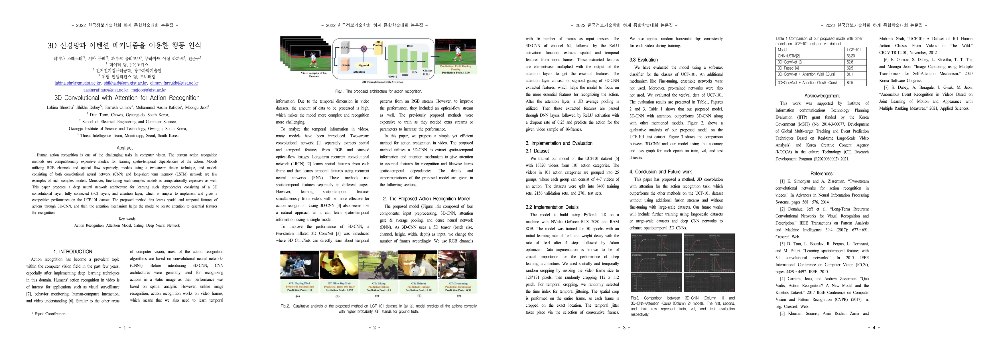 Thumbnail for 3D Convolutional with Attention for Action Recognition