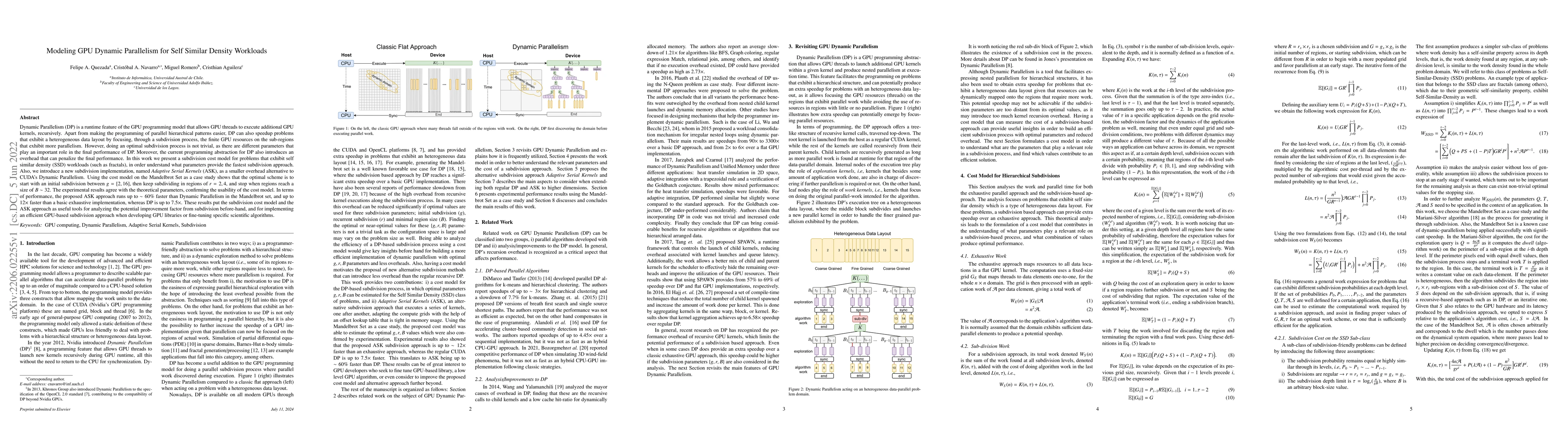 Thumbnail for Modeling GPU Dynamic Parallelism for Self Similar Density Workloads