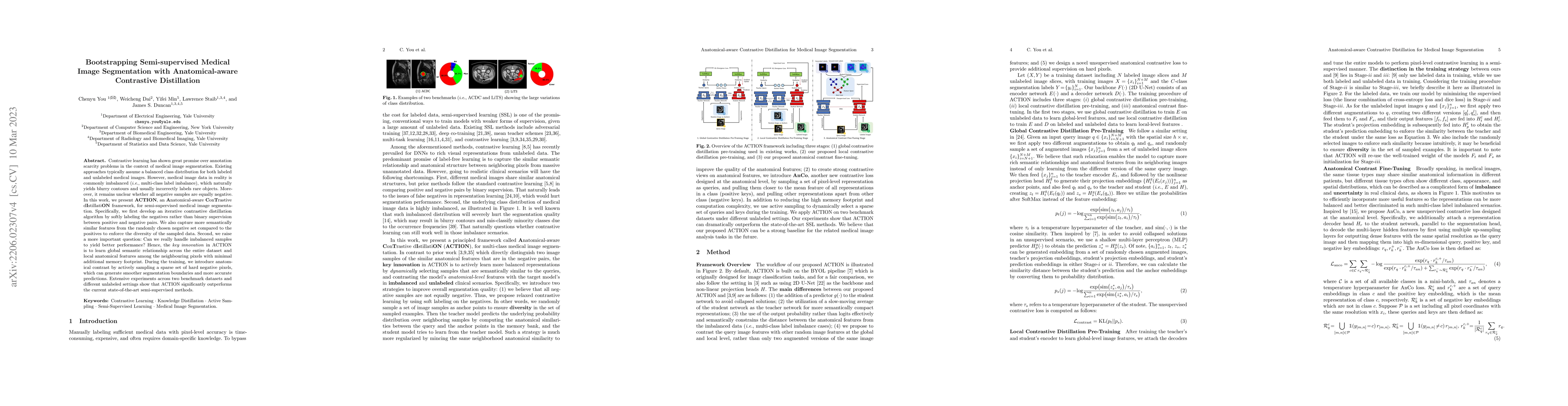 Thumbnail for Bootstrapping Semi-supervised Medical Image Segmentation with
  Anatomical-aware Contrastive Distillation