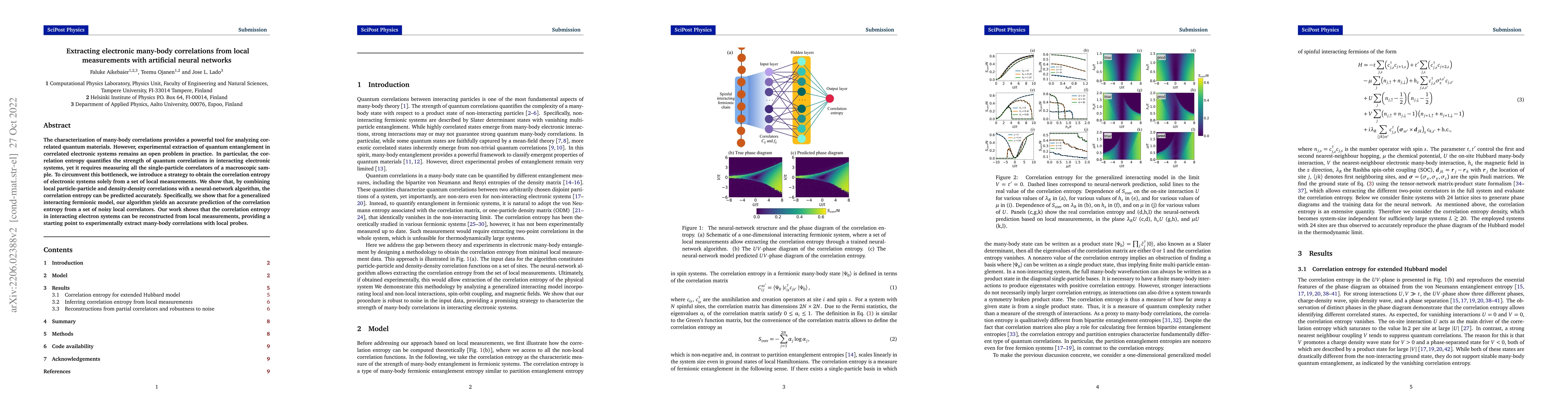 Thumbnail for Extracting electronic many-body correlations from local measurements
  with artificial neural networks
