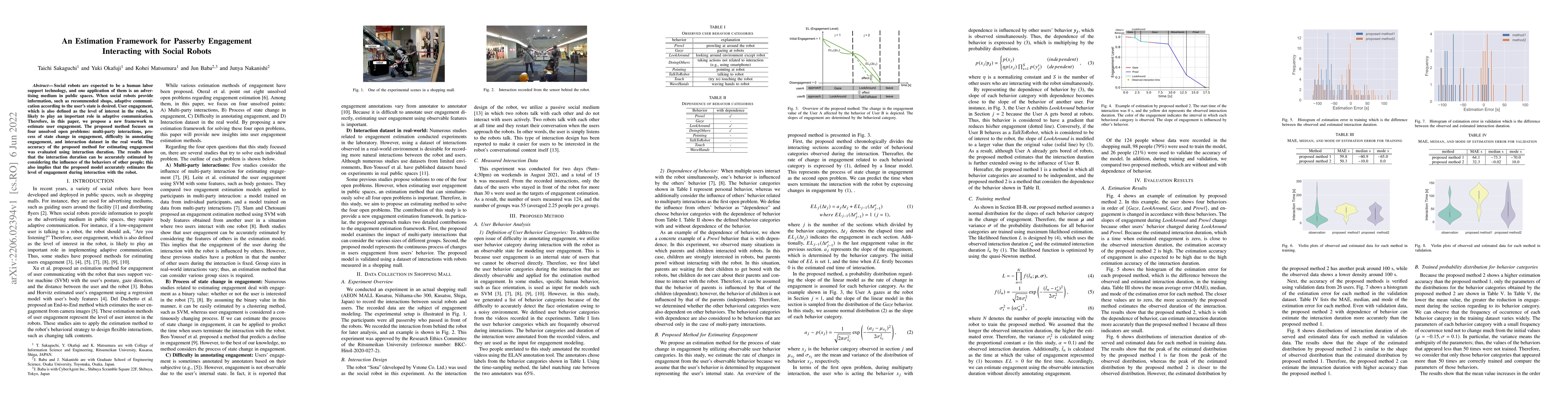 Thumbnail for An Estimation Framework for Passerby Engagement Interacting with Social
  Robots