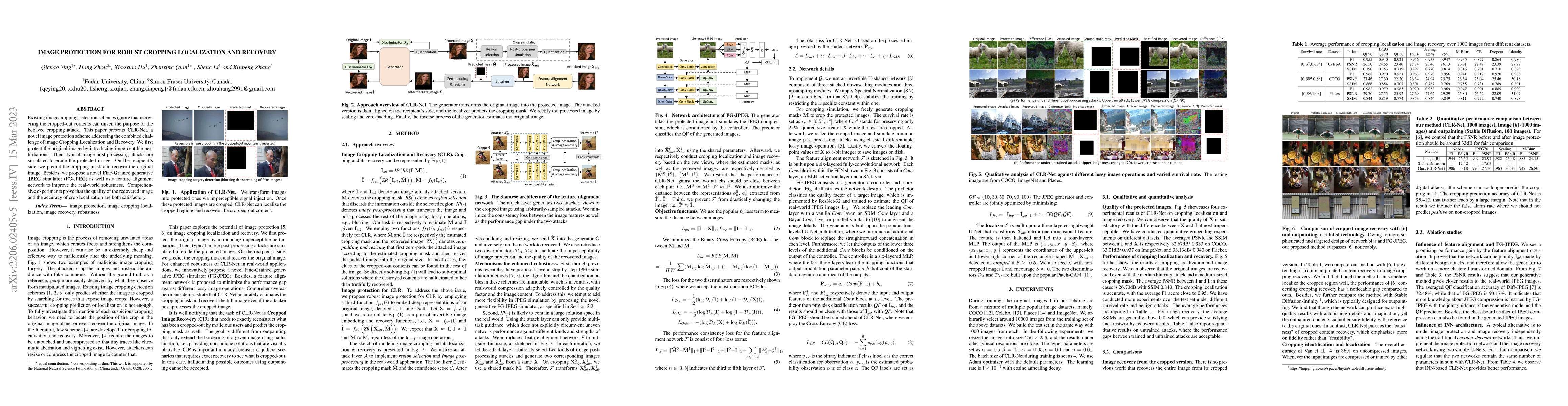 Thumbnail for Image Protection for Robust Cropping Localization and Recovery