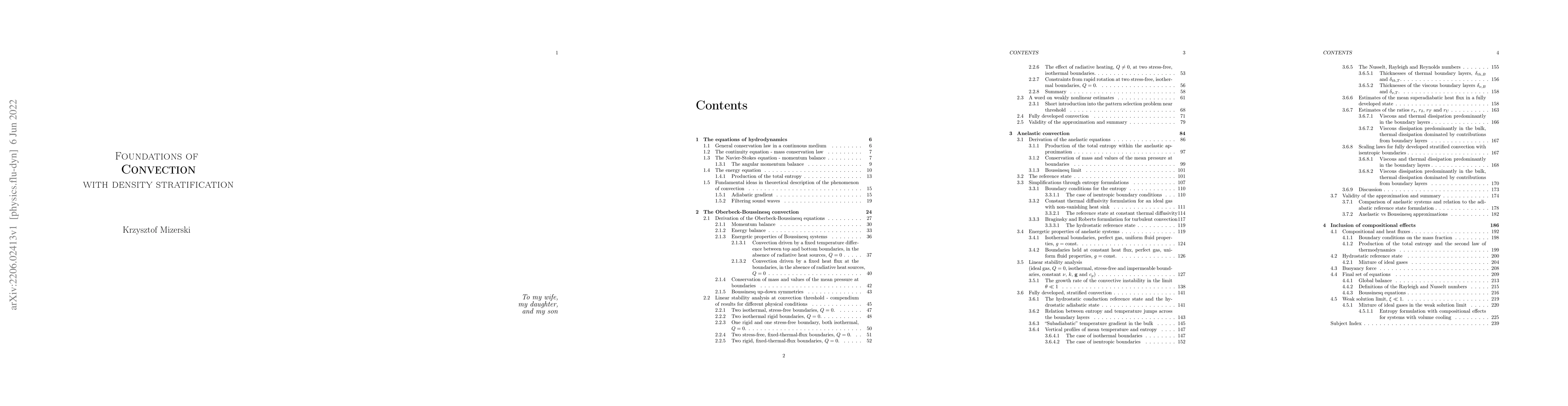 Thumbnail for Foundations of Convection with Density Stratification