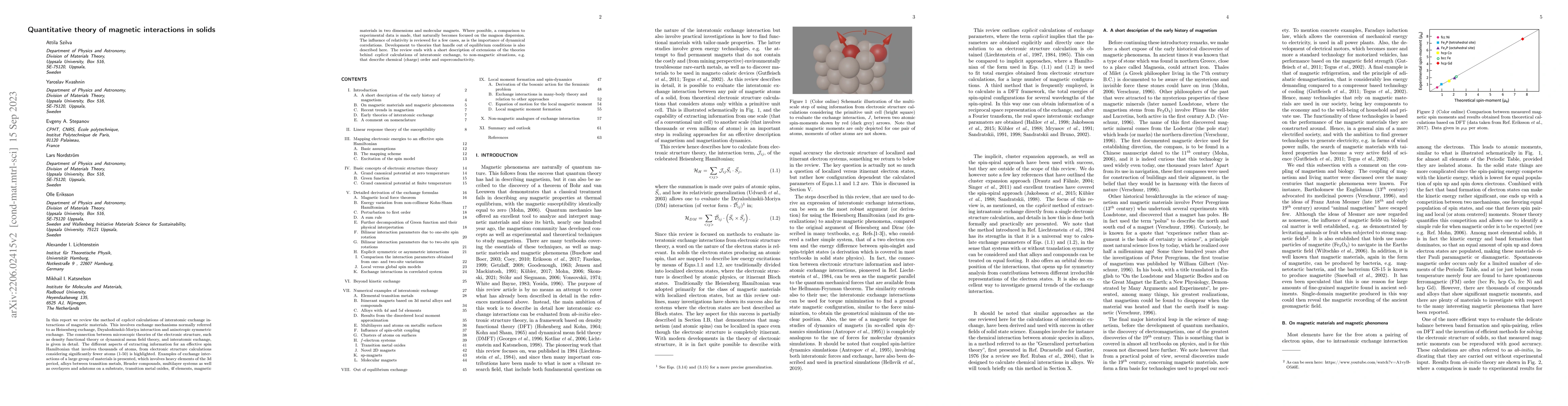 Thumbnail for Quantitative theory of magnetic interactions in solids