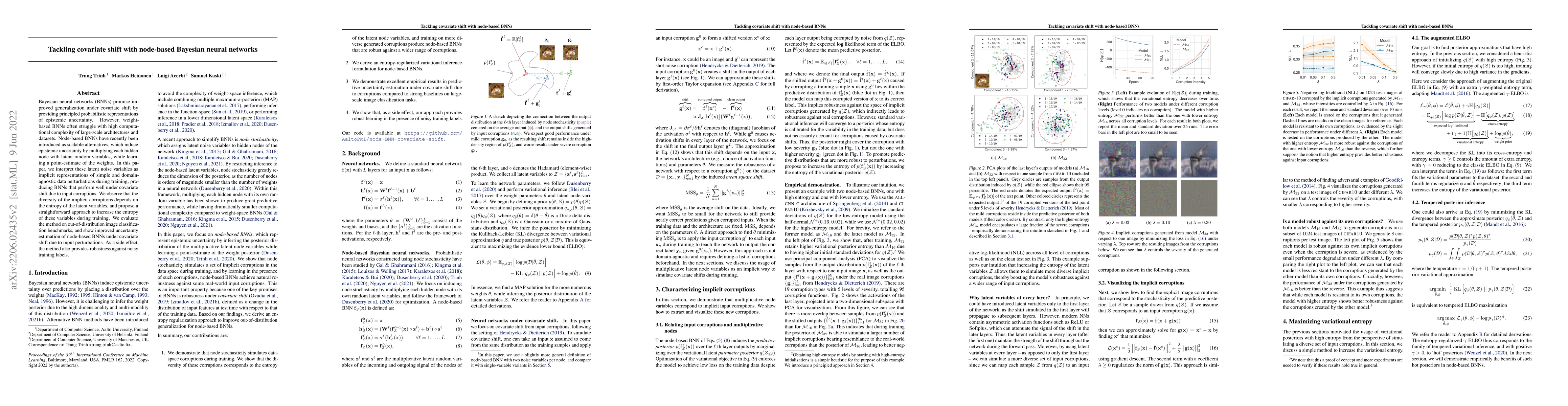 Thumbnail for Tackling covariate shift with node-based Bayesian neural networks