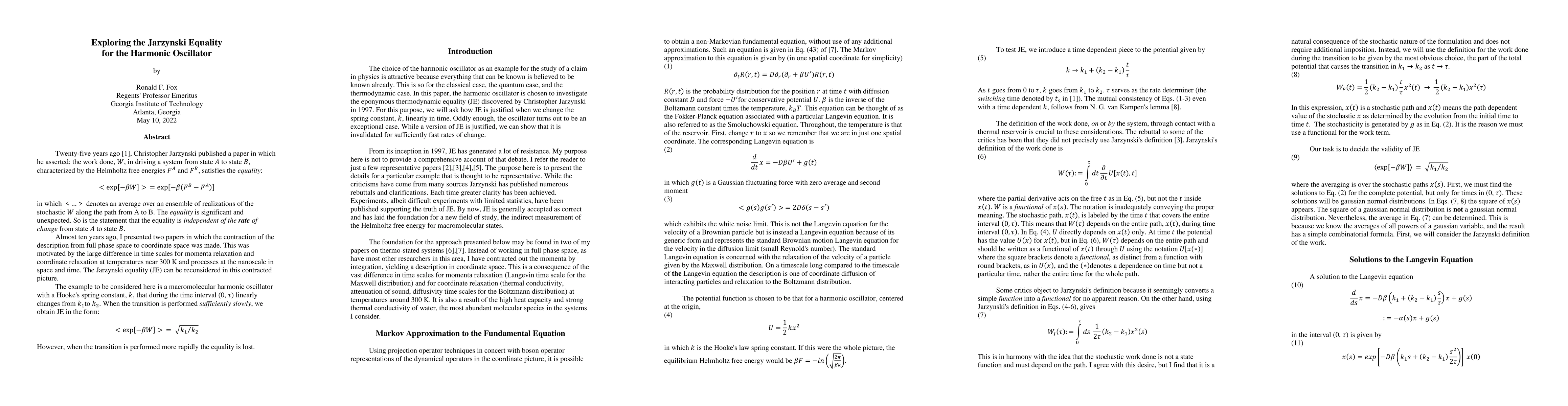 Thumbnail for Exploring the Jarzynski Equality for the Harmonic Oscillator