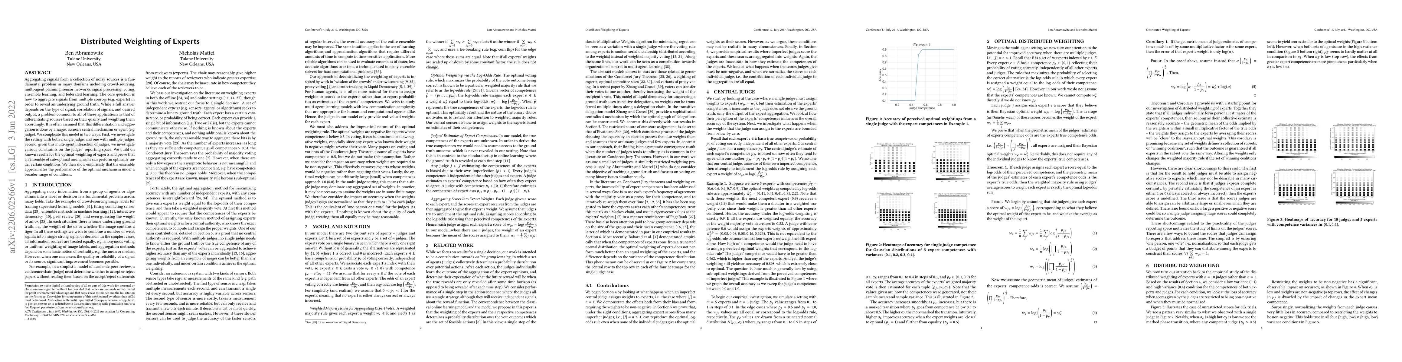 Thumbnail for Towards Group Learning: Distributed Weighting of Experts