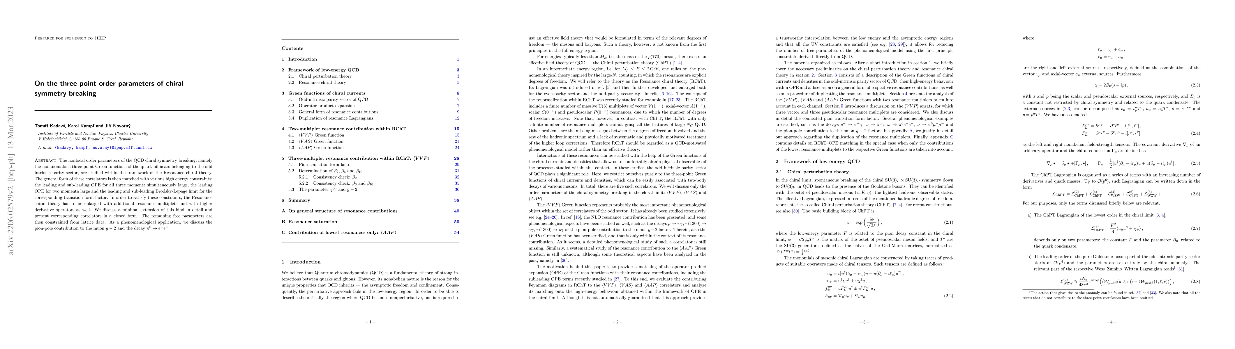 Thumbnail for On the three-point order parameters of chiral symmetry breaking
