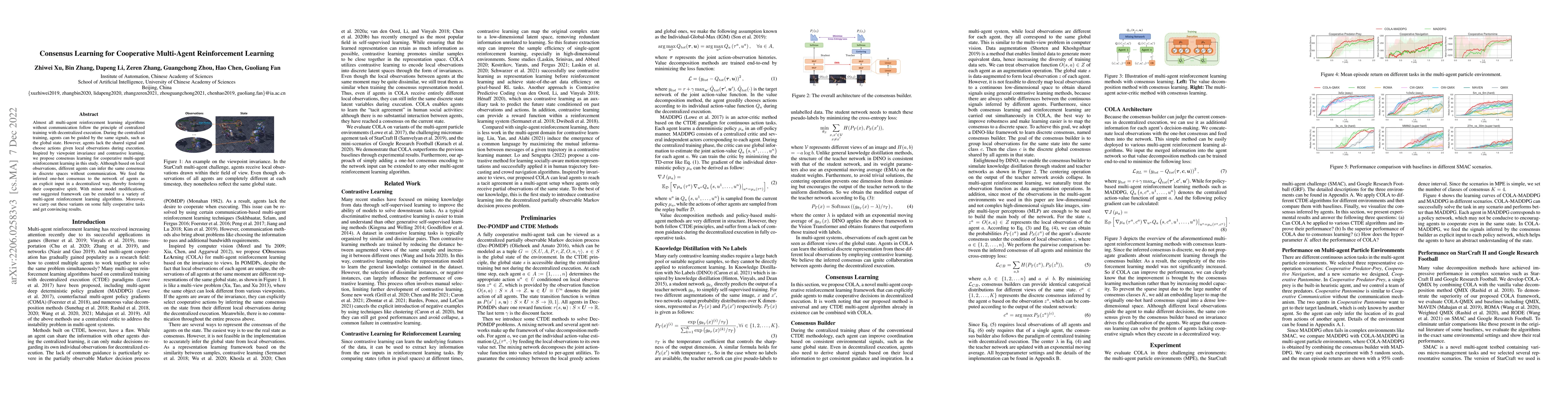 Thumbnail for Consensus Learning for Cooperative Multi-Agent Reinforcement Learning