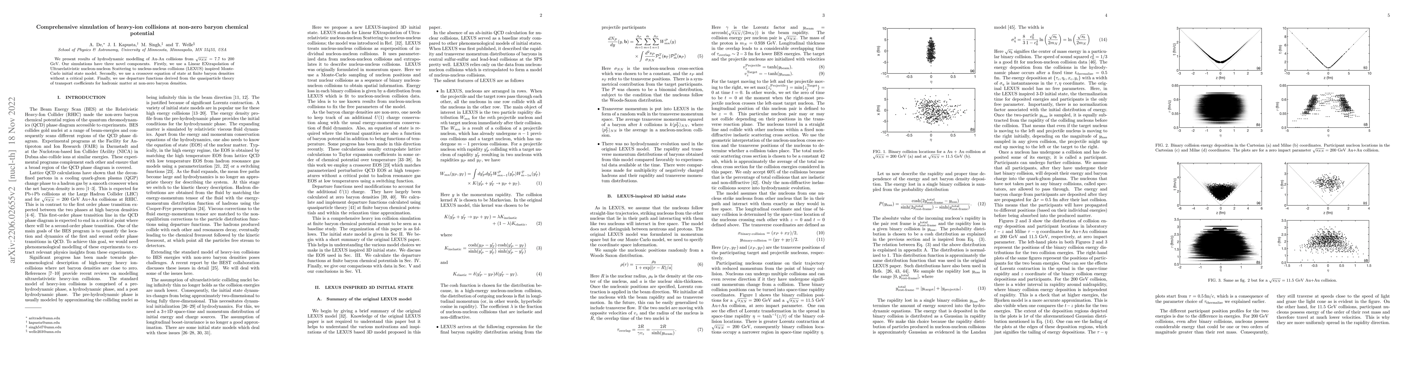Thumbnail for Comprehensive simulation of heavy-ion collisions at non-zero baryon
  chemical potential