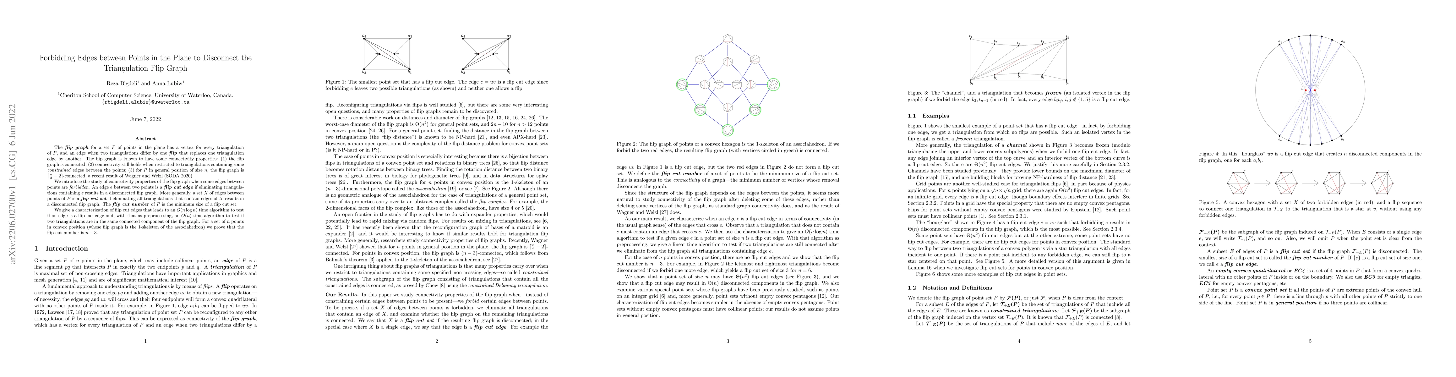 Thumbnail for Forbidding Edges between Points in the Plane to Disconnect the
  Triangulation Flip Graph