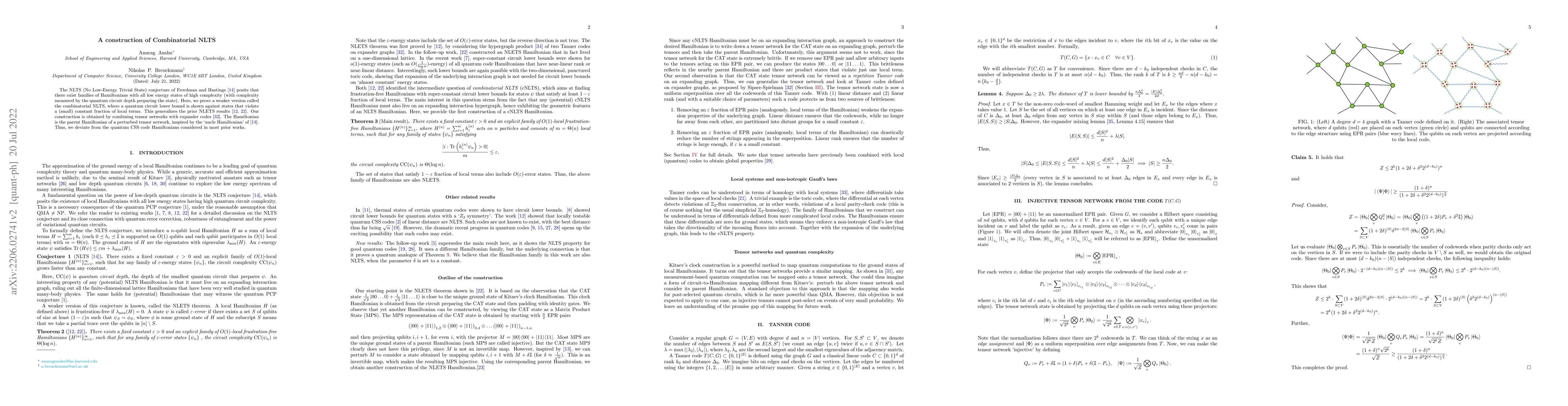 Thumbnail for A construction of Combinatorial NLTS