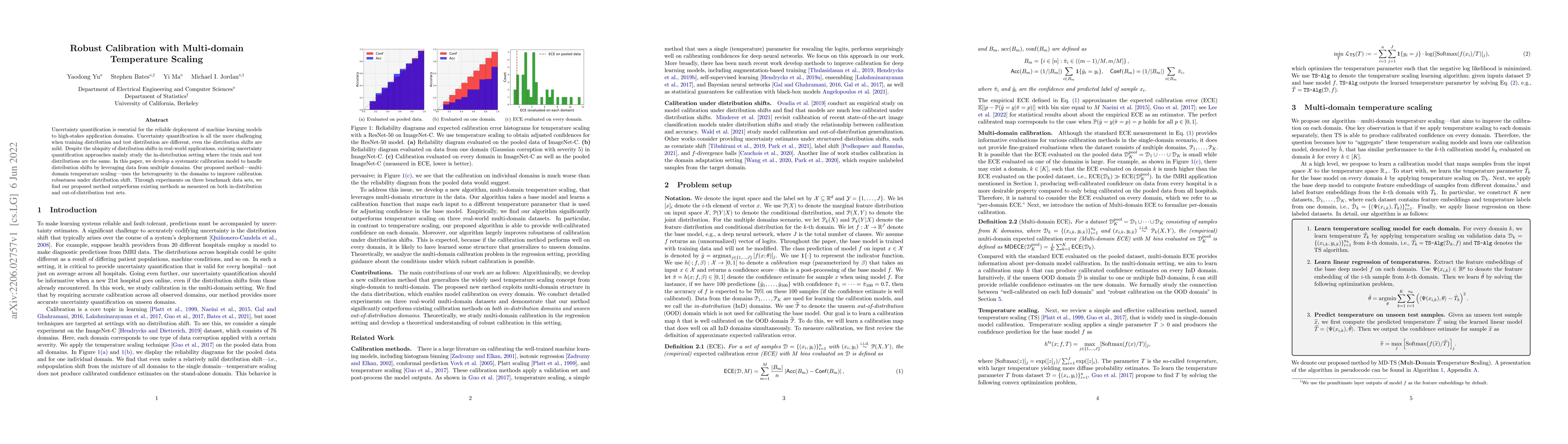 Thumbnail for Robust Calibration with Multi-domain Temperature Scaling
