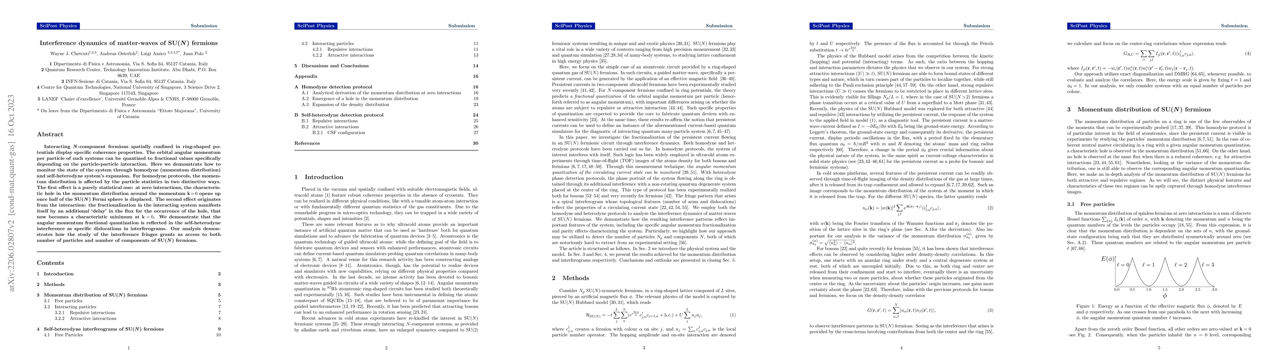 Thumbnail for Interference dynamics of matter-waves of SU($N$) fermions