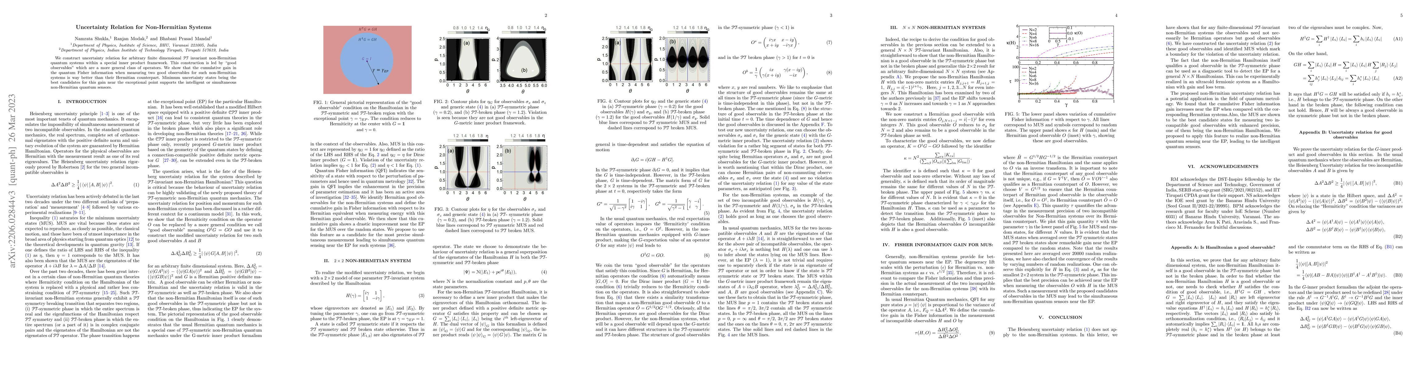 Thumbnail for Uncertainty Relation for Non-Hermitian Systems