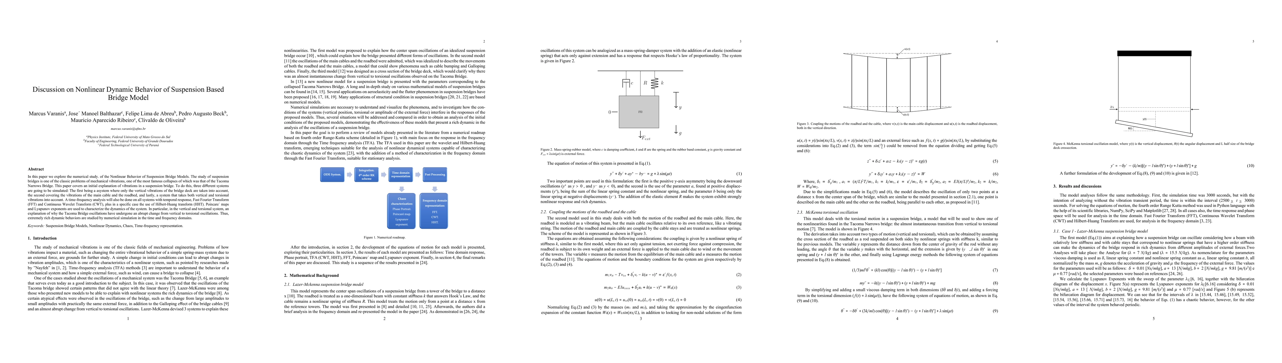 Thumbnail for Discussion on Nonlinear Dynamic Behavior of Suspension Based Bridge
  Model