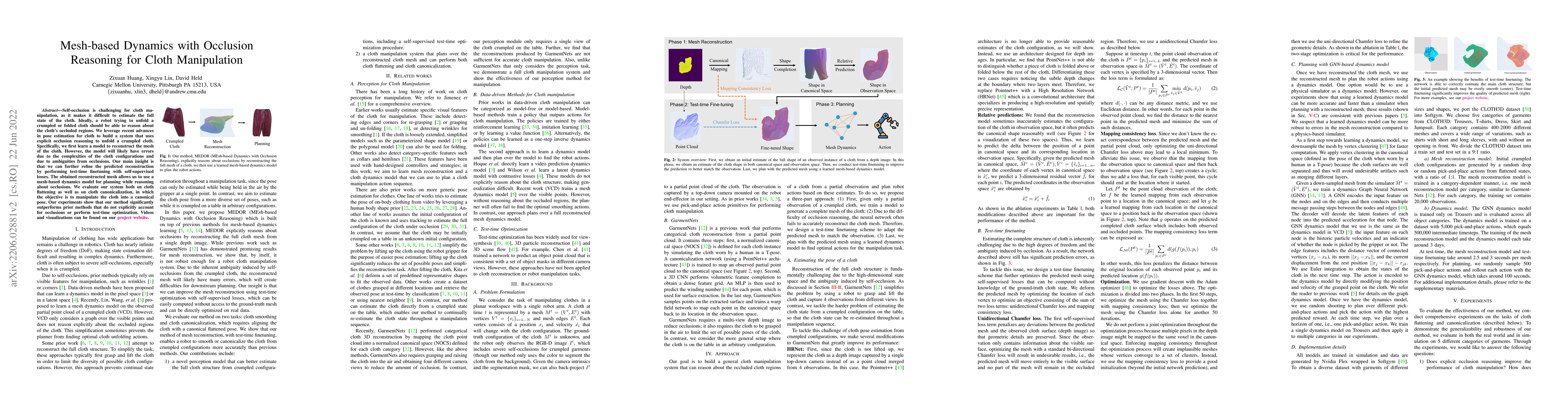 Thumbnail for Mesh-based Dynamics with Occlusion Reasoning for Cloth Manipulation