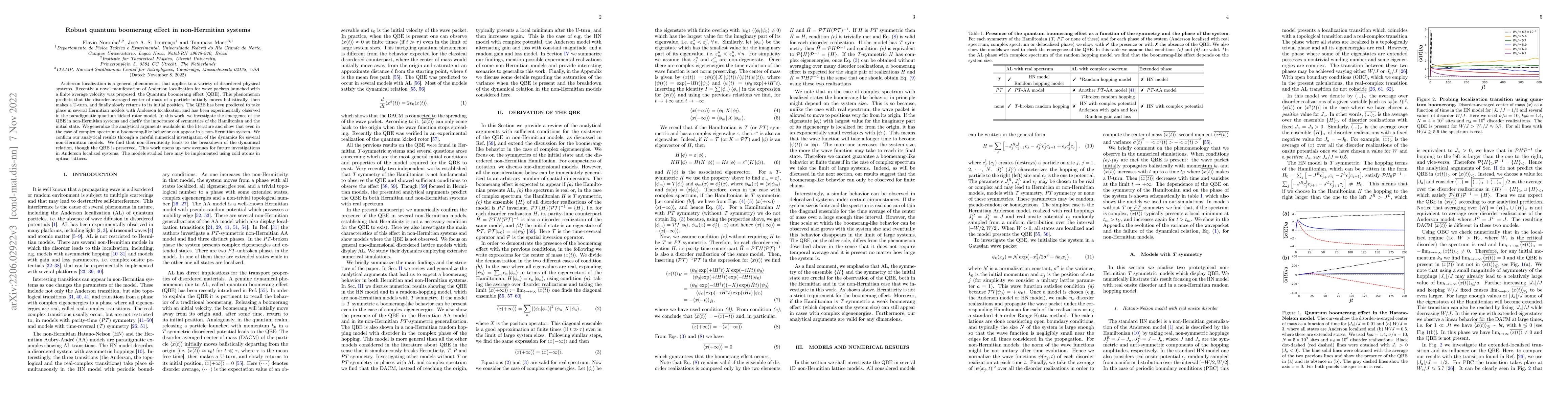 Thumbnail for Robust quantum boomerang effect in non-Hermitian systems