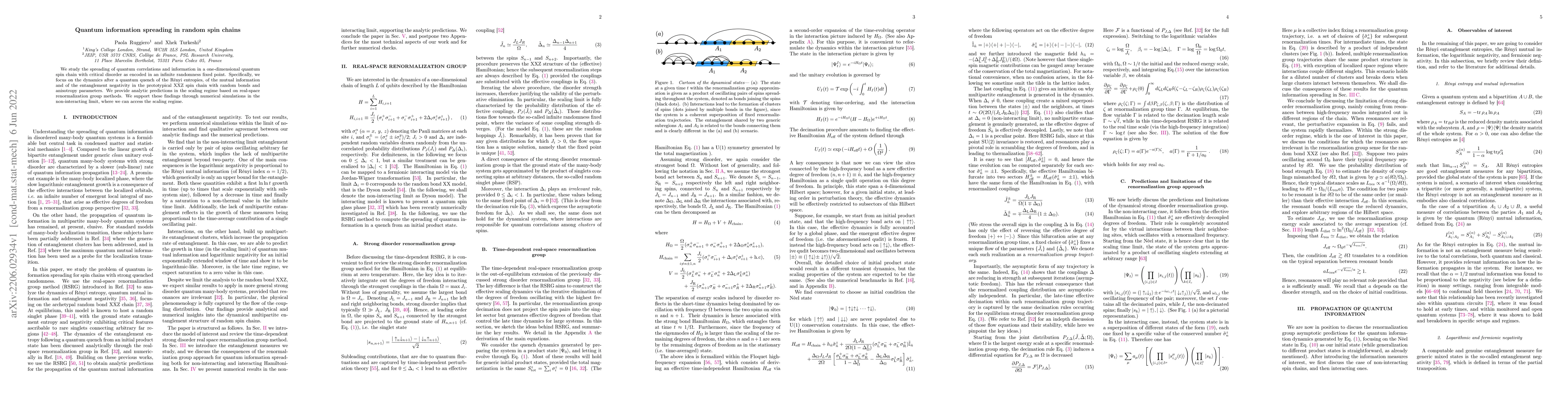 Thumbnail for Quantum information spreading in random spin chains