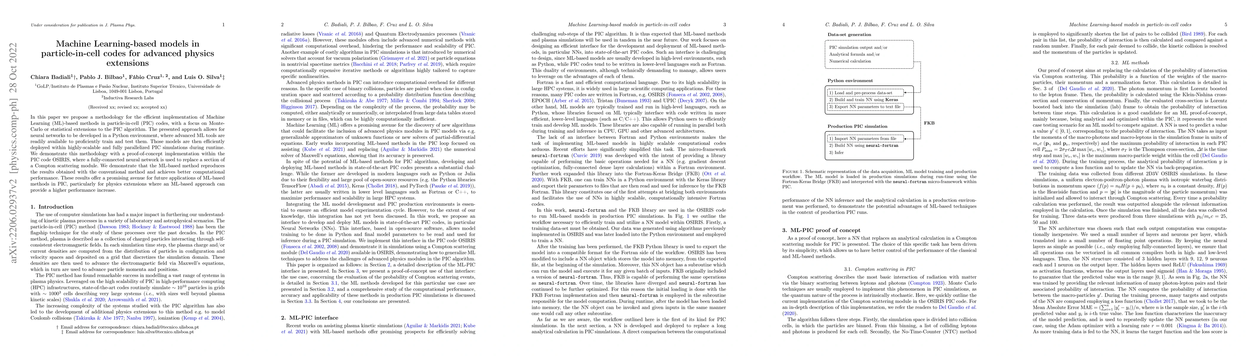 Thumbnail for Machine Learning-based models in particle-in-cell codes for advanced
  physics extensions