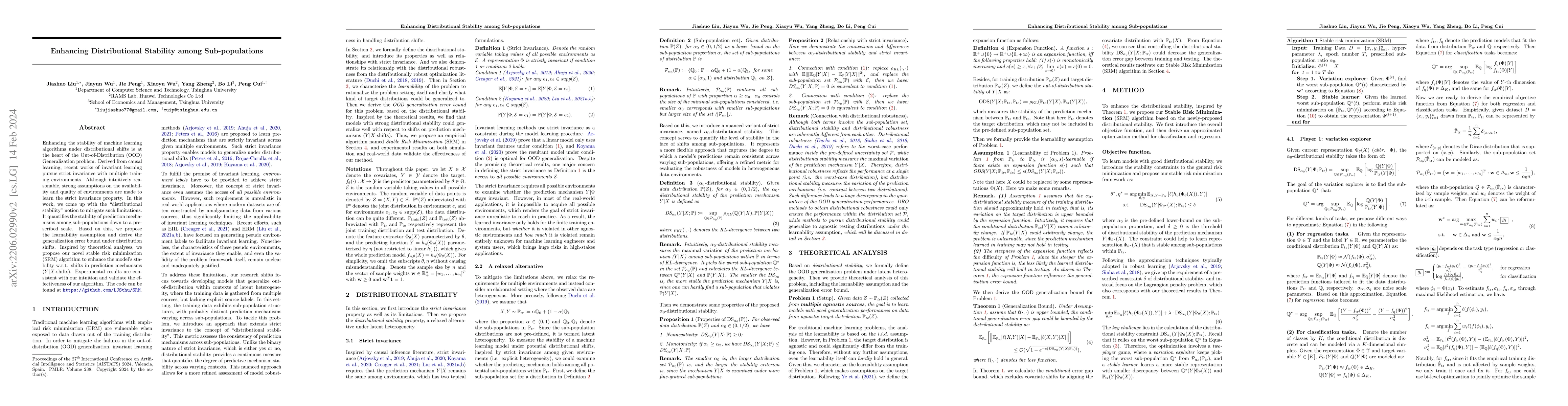 Thumbnail for Enhancing Distributional Stability among Sub-populations
