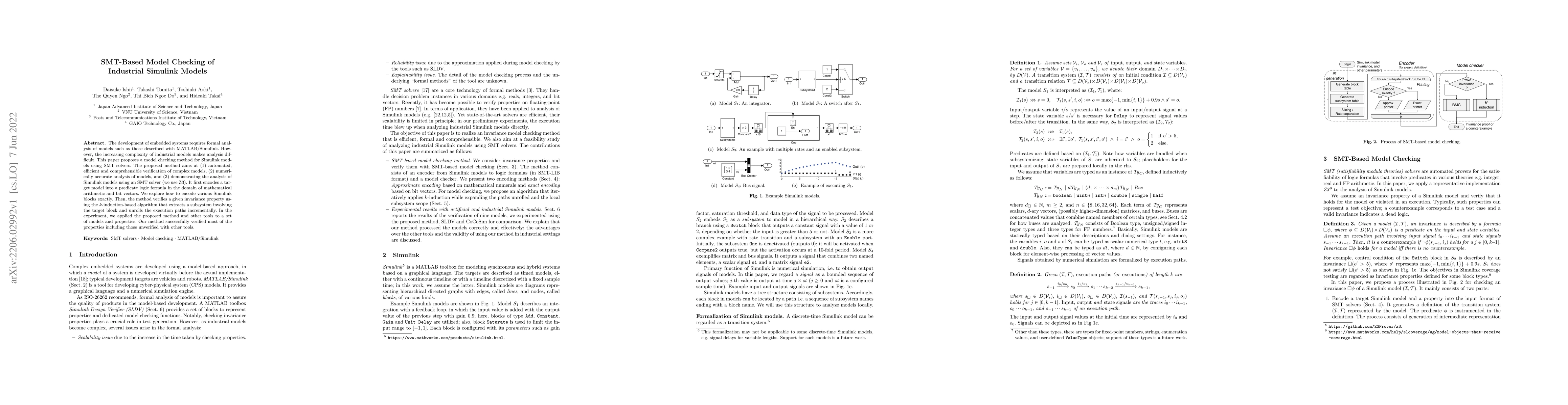 Thumbnail for SMT-Based Model Checking of Industrial Simulink Models