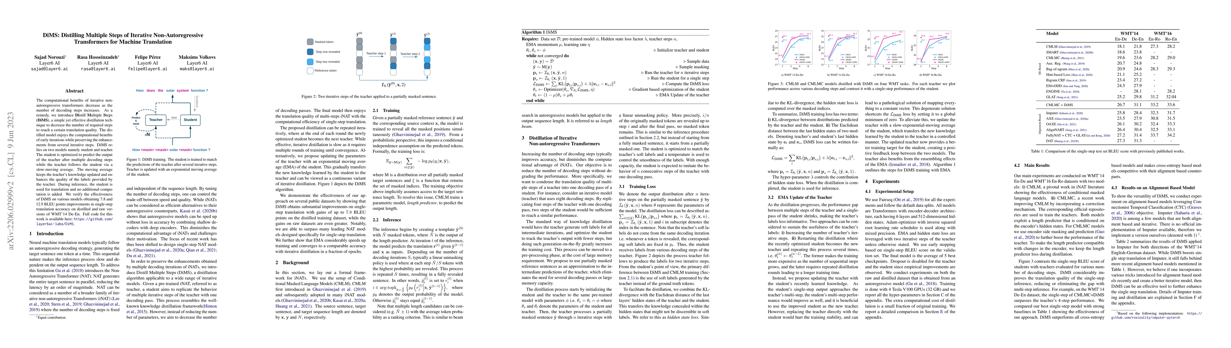 Thumbnail for DiMS: Distilling Multiple Steps of Iterative Non-Autoregressive
  Transformers for Machine Translation