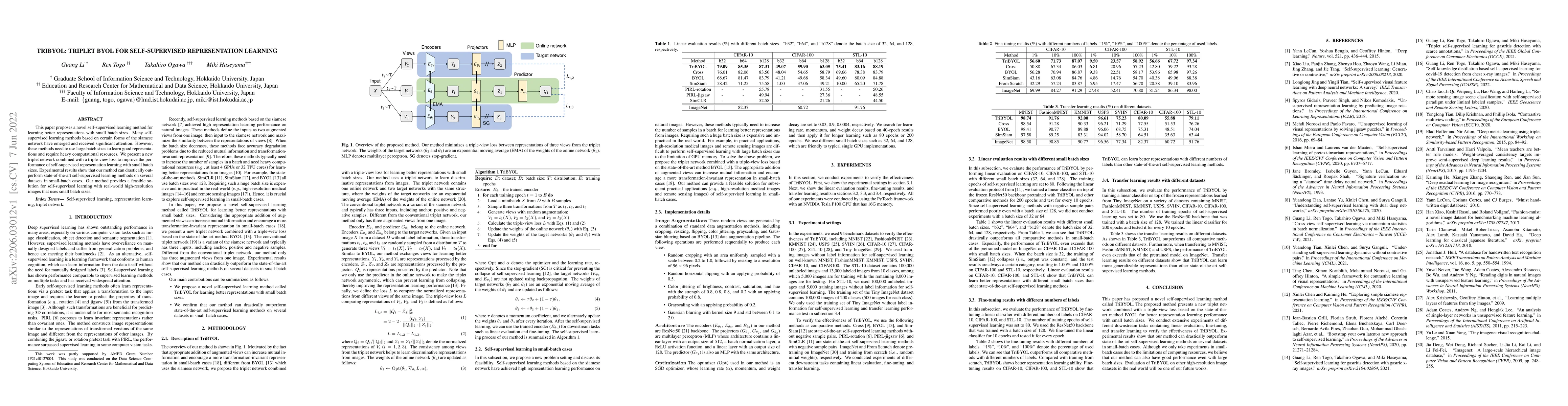 Thumbnail for TriBYOL: Triplet BYOL for Self-Supervised Representation Learning
