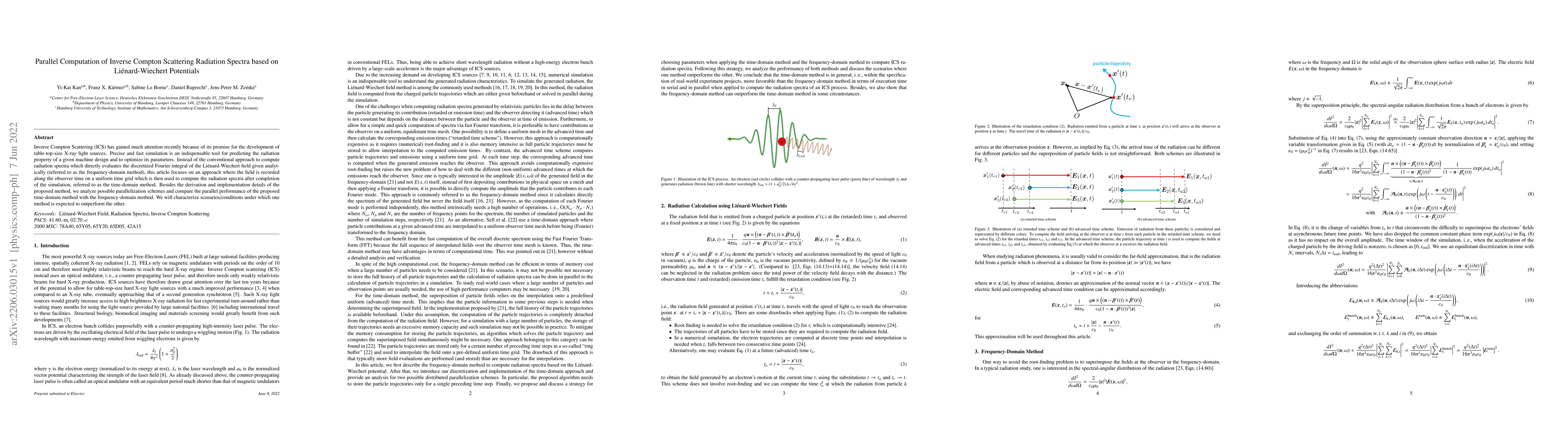 Thumbnail for Parallel Computation of Inverse Compton Scattering Radiation Spectra
  based on Li\'enard-Wiechert Potentials