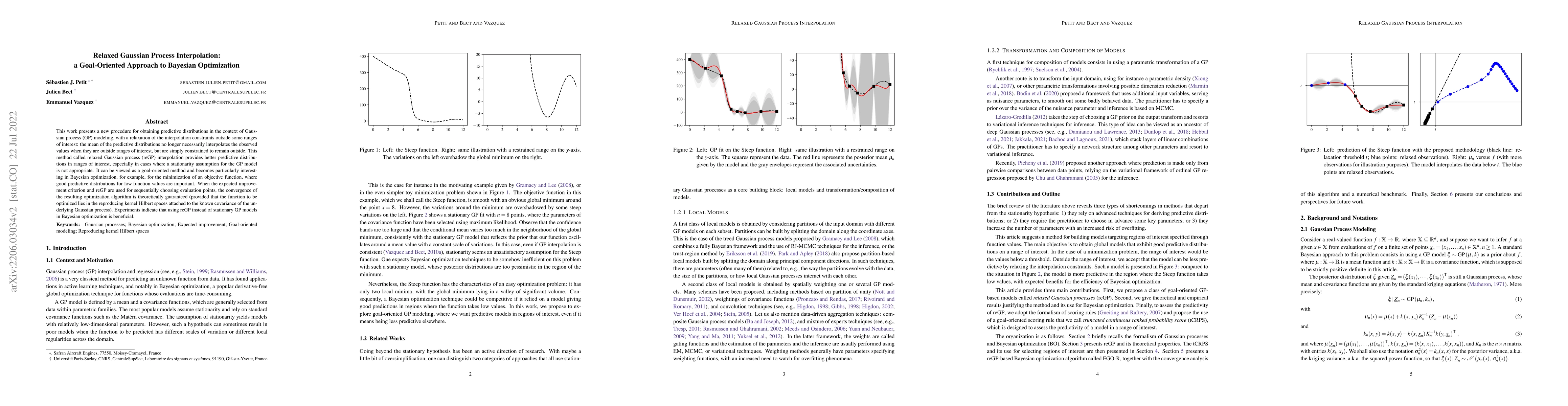 Thumbnail for Relaxed Gaussian process interpolation: a goal-oriented approach to
  Bayesian optimization