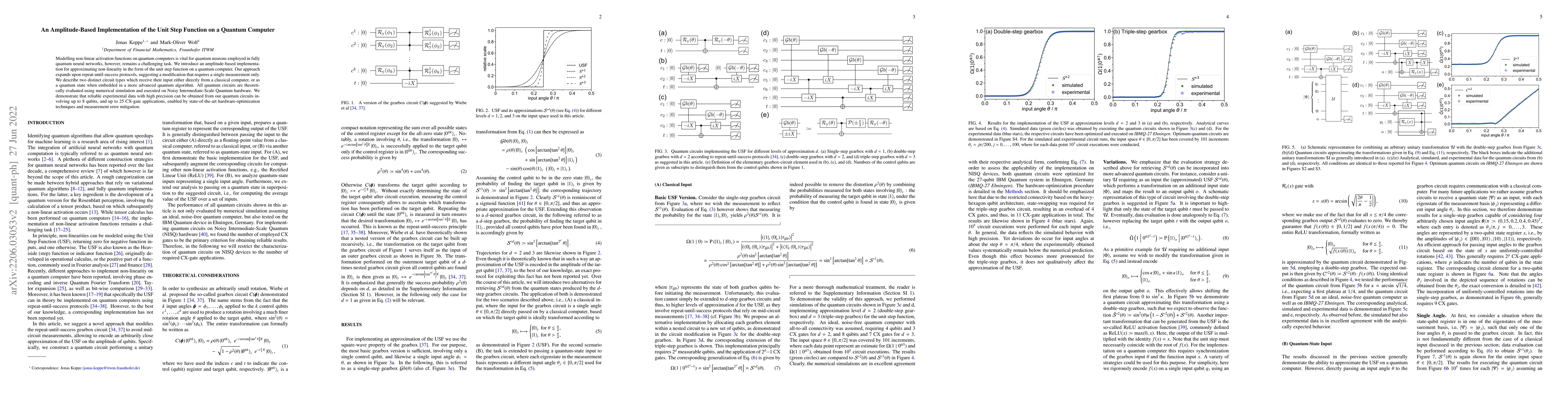Thumbnail for An Amplitude-Based Implementation of the Unit Step Function on a Quantum
  Computer