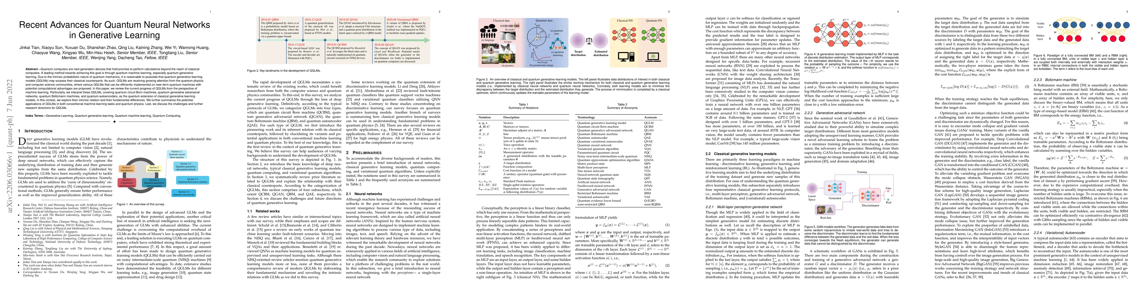 Thumbnail for Recent Advances for Quantum Neural Networks in Generative Learning