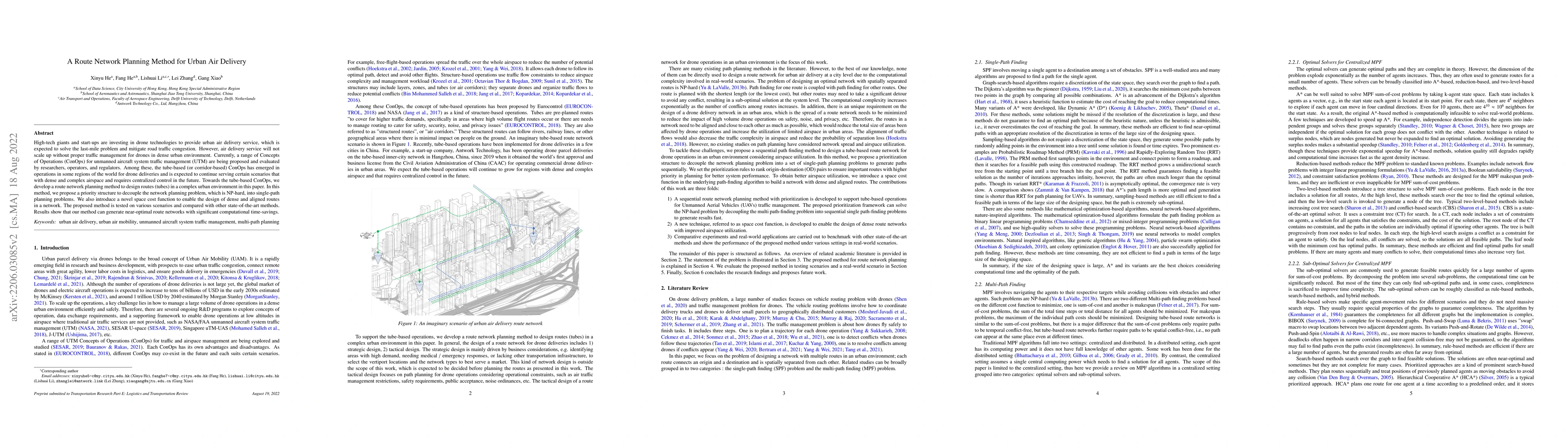 Thumbnail for A Route Network Planning Method for Urban Air Delivery