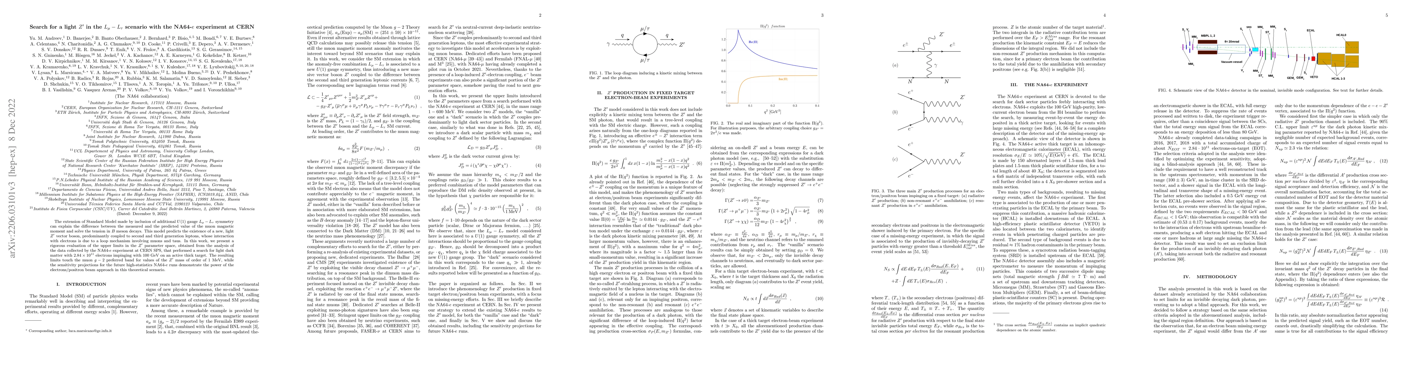 Thumbnail for Search for a light muon-philic $Z^\prime$ with the NA64-$e$ experiment
  at CERN